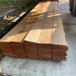 Ca. 50x Angelim Pedra Beschoeiingsplanken, 20x200mm, lengte 400cm